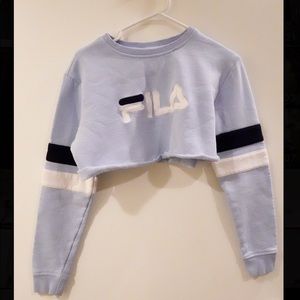 Cropped Fila crewneck